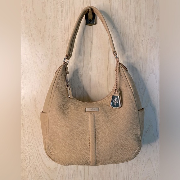 Cole Haan Handbags - Cole Haan Village Hobo Camello Shoulder Bag Tan Beige Pebbled Leather Purse